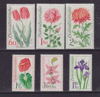 CZECHOSLOVAKIA  - 1973 Flowers Set Never Hinged Mint - Unused Stamps