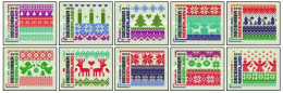 Nederland 2012 - NVPH 3002/3011 - Serie Kerstmiszegels, Christmas - MNH - Unused Stamps