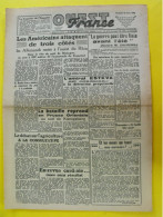 Journal L'Ouest France Du 16 Mars 1945. Guerre De Gaulle Rhin épuration Esteva Demessine LVF Mendès France - Sonstige & Ohne Zuordnung