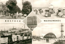 73099310 Warnemuende Ostseebad Hafen Konzerthalle Leuchtturm Strand Warnemuende  - Rostock