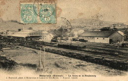 BEDARIEUX LA GARE ET LE FAUBOURG - Bedarieux