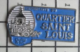 1818c Pin's Pins / Beau Et Rare / VILLES / CHOISY LE ROY COMMERCANTS DU QUARTIER SAINT LOUIS - Städte