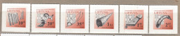 LITHUANIA 2012 Folk Instruments Self Adhesive MNH(**) Mi 1087 I- 1092 I #Lt872 - Lithuania