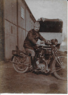 N80 - Photo - Un Militaire Français Sur Une Moto - Coches