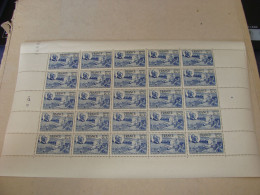 N° 607 En Feuille  De  25 Timbres Entières Neuves - Feuilles Complètes