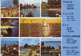 (74). (74 Autre) Lac Leman Excenevex, Yvoire, Messery, Thonon, Evian 1975 & Lac Leman (2) & (3) Carte Géographique - Autres & Non Classés