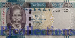 SOUTH SUDAN 10 POUNDS 2011 PICK 7 UNC - South Sudan