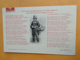 VIRE -- Monologues Humoristiques En Patois Normand N° 2 - Texte Henri Ermice - Jean-Pierre Raconte Son Voyage à La Foire - Vire