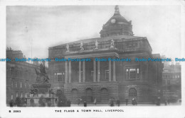 R061747 The Flags And Town Hall. Liverpool. Kingsway. RP. 1913 - World