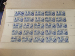 N° 607 En Feuille  De  25 Timbres Entières Neuves - Ganze Bögen