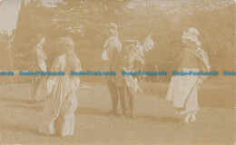 R062320 Old Postcard. People At The Fields - World