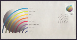 Australia 1989 - Radio, 50 Years Broadcasting To The World, Broadcast - FDC - Primo Giorno D'emissione (FDC)