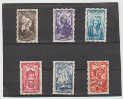 1943 N°593 à 598 Coiffes Oblitérés (lot 804) - Used Stamps