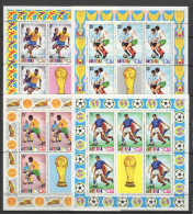 Antigua 1974 Football Soccer World Cup Set Of 4 Sheetlets MNH - 1974 – West-Duitsland