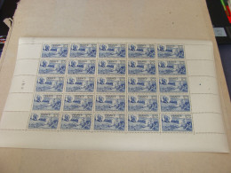 N° 607 En Feuille  De  25 Timbres Entières Neuves - Fogli Completi