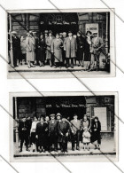 Lot De 2 Photos Carte - Le MONT DORE - Touristes Devant Le Casino En 1921  - Puy De Dôme ( 63 )  (B374) - Le Mont Dore