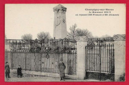 AB878 94 VAL DE MARNE CHAMPIGNY SUR MARNE MONUMENT 1870-71 - Champigny Sur Marne