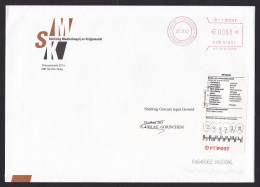 Netherlands: Cover, 2002, Meter Cancel, Returned, Retour Label (traces Of Use) - Cartas & Documentos