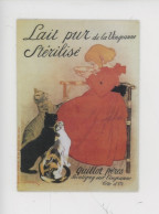 Magnet 10,5X7,5 "Lait Pur De La Vingeanne" Téophile-Alexandre Steinlen Illustrateur Affiche, Quillot Frères Chats Fille - Werbepostkarten