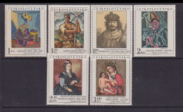 CZECHOSLOVAKIA  - 1973 Art Set Never Hinged Mint - Unused Stamps