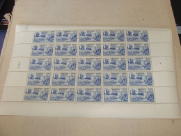 N° 607 En Feuille  De  25 Timbres Entières Neuves - Full Sheets