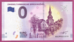 0-Euro XECP 2018-1 ZWIEBELTURMKIRCHE SPROCKHÖVEL - Privatentwürfe