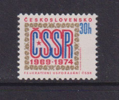 CZECHOSLOVAKIA  - 1974 Constitution 30h Never Hinged Mint - Ongebruikt