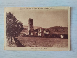 CPA 66 Pyrénées Orientale - Prades: Abbate De St. Michel De Cuxa (circulè) - Prades