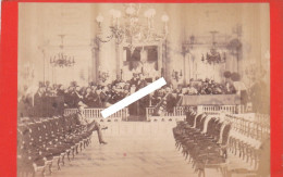 PRINCIPAUTÉ DE MONACO 1880/90 Photo Originale CDV Salle De Concert Du Casino Avec Son Orchestre Photographe Grasselli - Antiche (ante 1900)