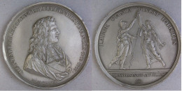 Médaille En étain, Jean Baptiste Colbert Contrôleur Général Des Finances, Par Bertonnier - Other & Unclassified
