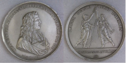 Médaille En étain, Jean Baptiste Colbert Contrôleur Général Des Finances, Par Bertonnier - Andere & Zonder Classificatie