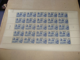 N° 607 En Feuille  De  25 Timbres Entières Neuves - Feuilles Complètes