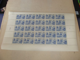 N° 607 En Feuille  De  25 Timbres Entières Neuves - Full Sheets