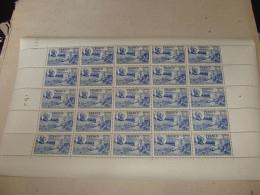 N° 607 En Feuille  De  25 Timbres Entières Neuves - Full Sheets