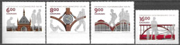 Denmark Danmark Dänemark 2011 100 Years Central Railway Station Copenhagen Mi. No. 1669-72A ** MNH Postfrisch Neuf - Ungebraucht