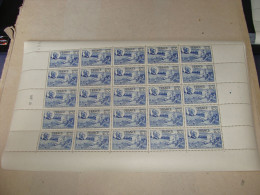 N° 607 En Feuille  De  25 Timbres Entières Neuves - Full Sheets