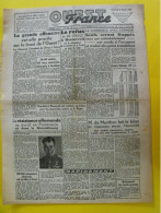 Journal L'Ouest France Du 21 Février 1945. Guerre De Gaulle De Menthon Roosevelt Négus Prisonniers Allemands - Sonstige & Ohne Zuordnung