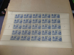 N° 607 En Feuille  De  25 Timbres Entières Neuves - Volledige Vellen