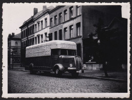 TOP Photo De 1938 Camion Utilitaire Déménagement Leroy Et Leclercq Terrasse St Brice TOURNAI, Garage DUPRET 12x8,6cm - Automobiles