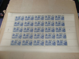 N° 607 En Feuille  De  25 Timbres Entières Neuves - Full Sheets