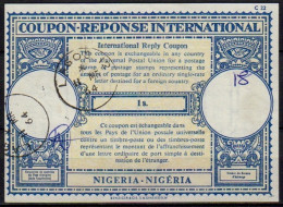 NIGERIA  Lo17 1s.  International Reply Coupon Reponse Antwortschein IRC IAS Cupon Respuesta  O LAGOS 11.03.64 - Nigeria (1961-...)