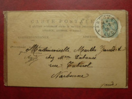 Z23 - CPA Prénom Marthe Avec Enveloppe à Trou - Enveloppe Cellophane - 1906 - Narbonne - 1877-1920: Semi-Moderne