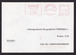 Netherlands: Cover, 1984, Meter Cancel, Aveha Typewriter, Typing Machine, Writing Machine (traces Of Use) - Briefe U. Dokumente