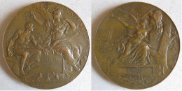 Médaille En Bronze Exposition Universelle 1889 Paris, Attribuée à Gorde , Nue Par Louis Bottée - Altri & Non Classificati