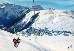 38 - Les Deux Alpes - Vue Générale - Le Télésiège De La Rouge - Autres & Non Classés