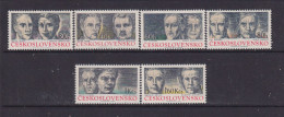 CZECHOSLOVAKIA  - 1974 Partisan Heroes Set Never Hinged Mint - Neufs