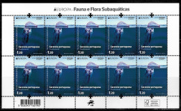 PORTUGAL (Azores) - EUROPA - Underwater Fauna And Flora - Date Of Issue: 2024-05-06 (Miniature Sheet) - 2024