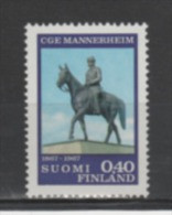 (SA0487) FINLAND, 1967 (Centenary Of The Birth Of Marshal Mannerheim). Mi # 626. MNH** Stamp - Unused Stamps