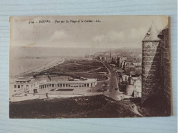 CPA 76 Seine Marittime Dieppe: Vue Sur La Plage Et Le Casino (circulé) - Dieppe