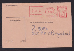 Netherlands: Cover, 1988, Meter Cancel, Municipality Of Beverwijk, Heraldry (opened At 3 Sides) - Covers & Documents